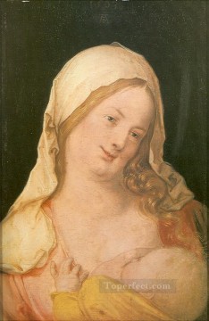 アルブレヒト・デューラー Painting - 乳を飲ませる聖母 アルブレヒト・デューラー